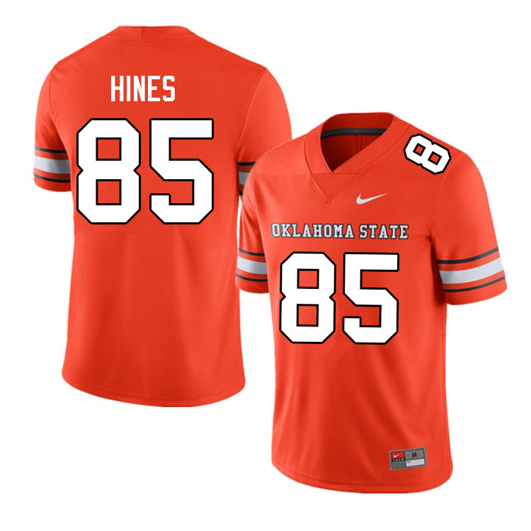Men #85 Justin Hines Oklahoma State Cowboys College Football Jerseys Sale-Alternate - Click Image to Close